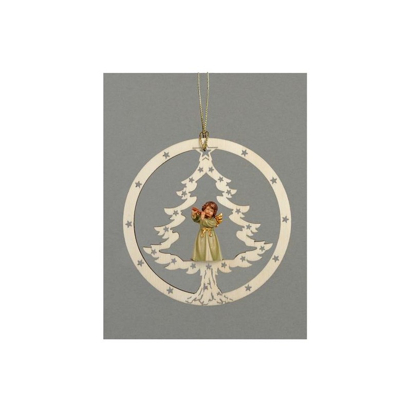 Albero angelo con flauto