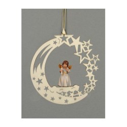 Stella angelo in piedi con candela