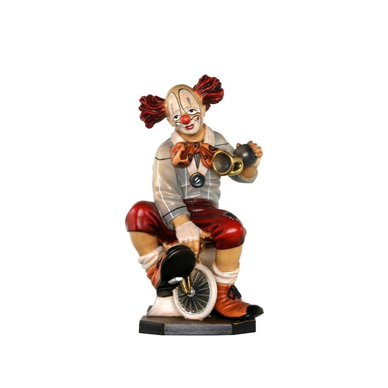 Clown on bicycle