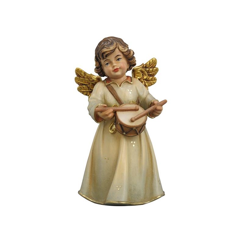 Bell angel standing with drum