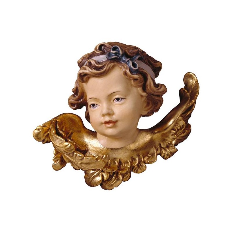 Angel head with bow right side