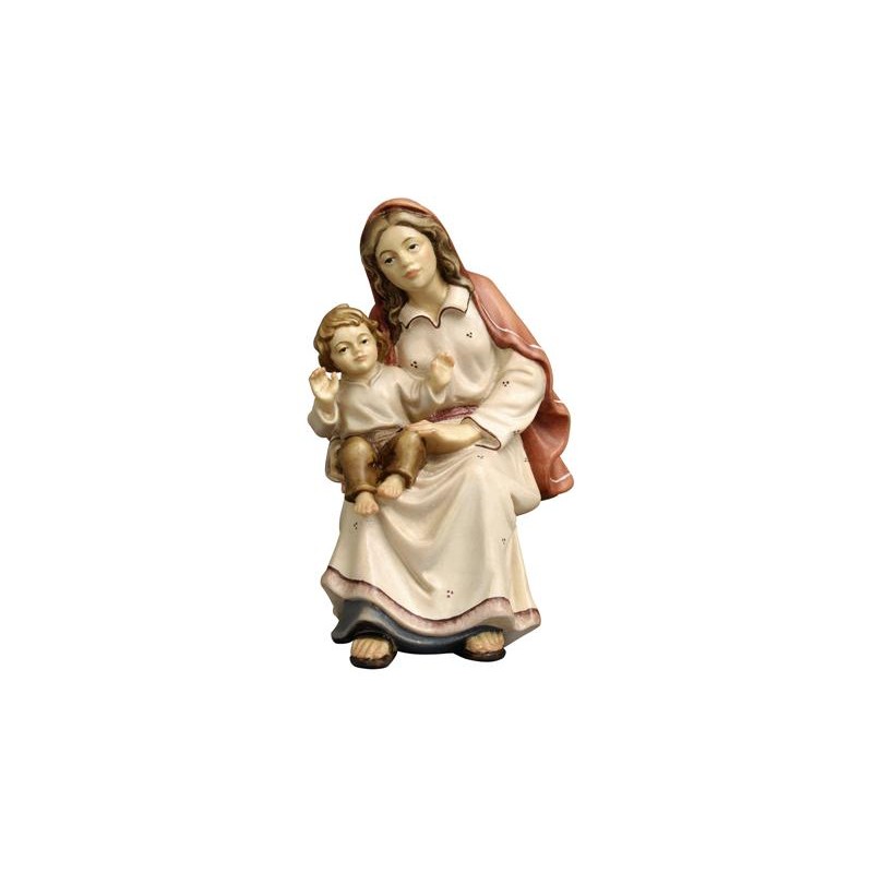 KO Hirtin sitzend mit Kind