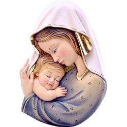 Rilievo della Madonna bianco-azzurro