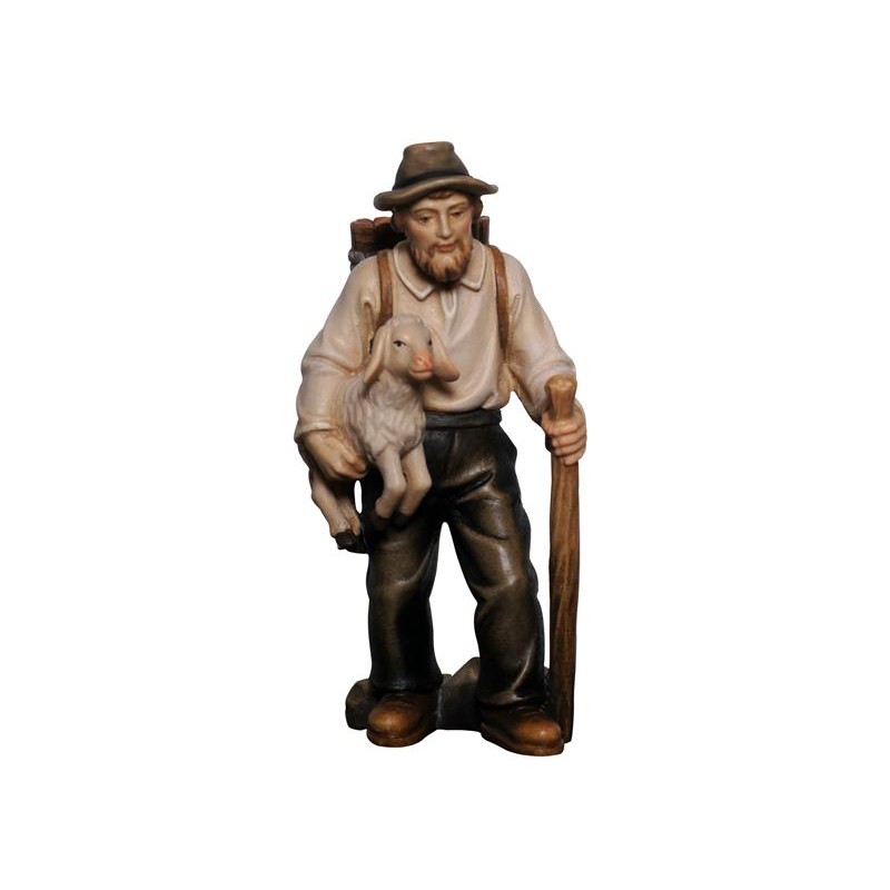 MA Shepherd with a lamb in...