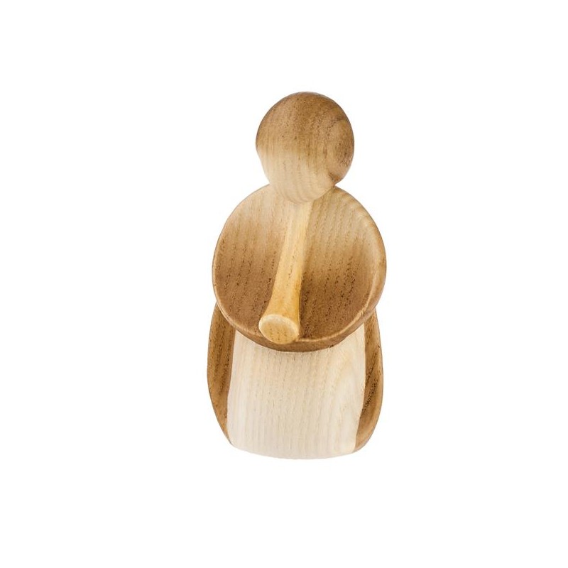 shepherd kneeling with...