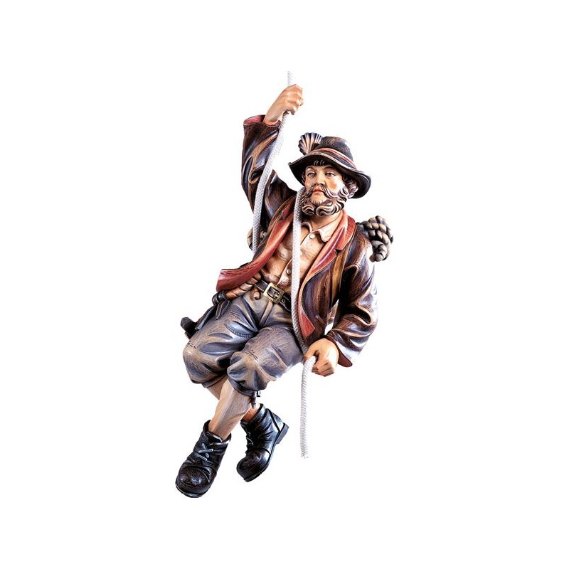 Alpinista in cordata