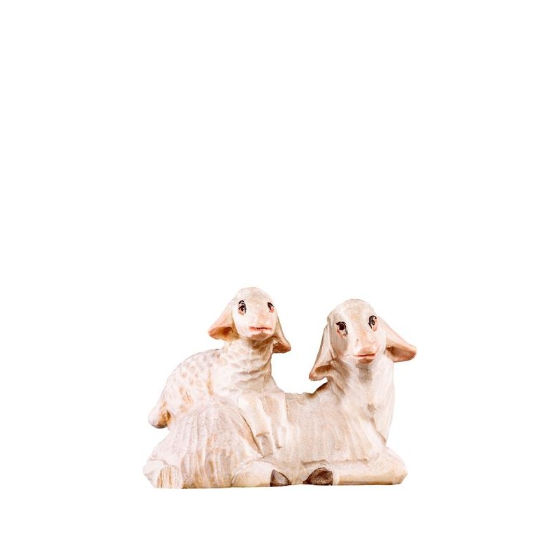 Sheep lying with lamb R.K.