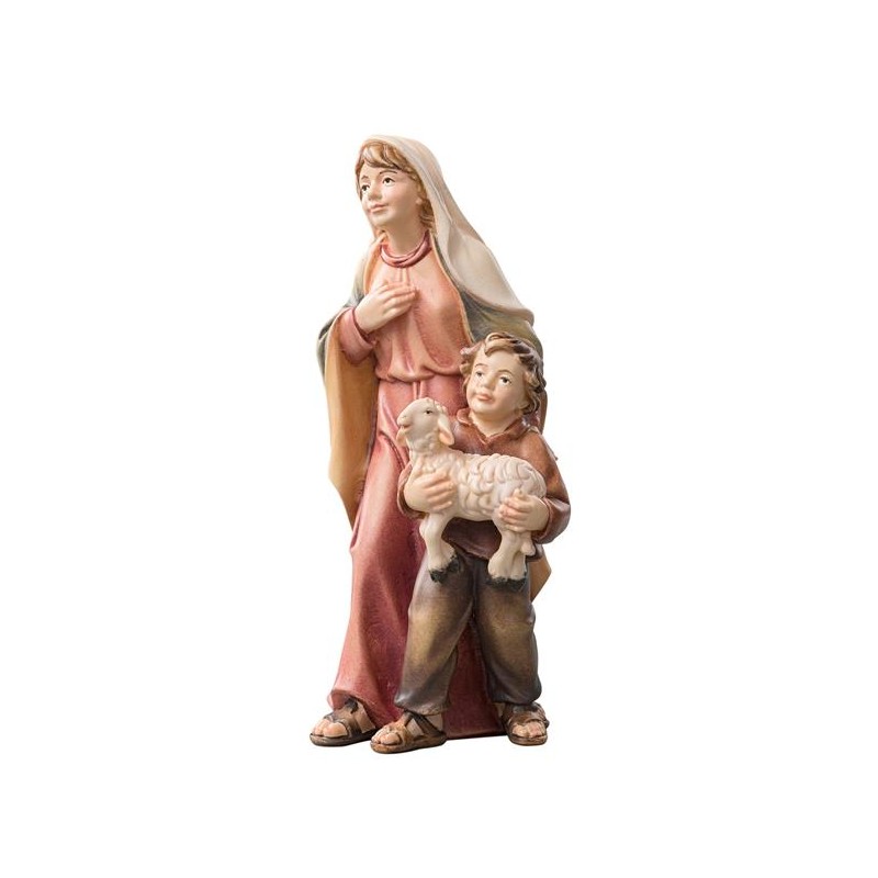 SI Hirtin mit Bub und Lamm