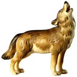 Wolf stehend heulend