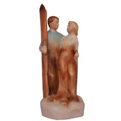 Sciatori coppia stile moderno